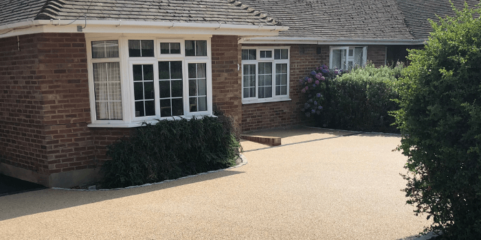 Resin bound gravel driveway