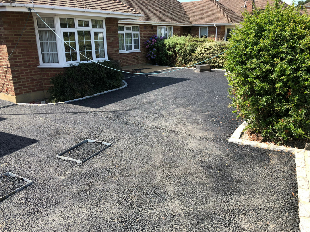 Resin bound gravel before