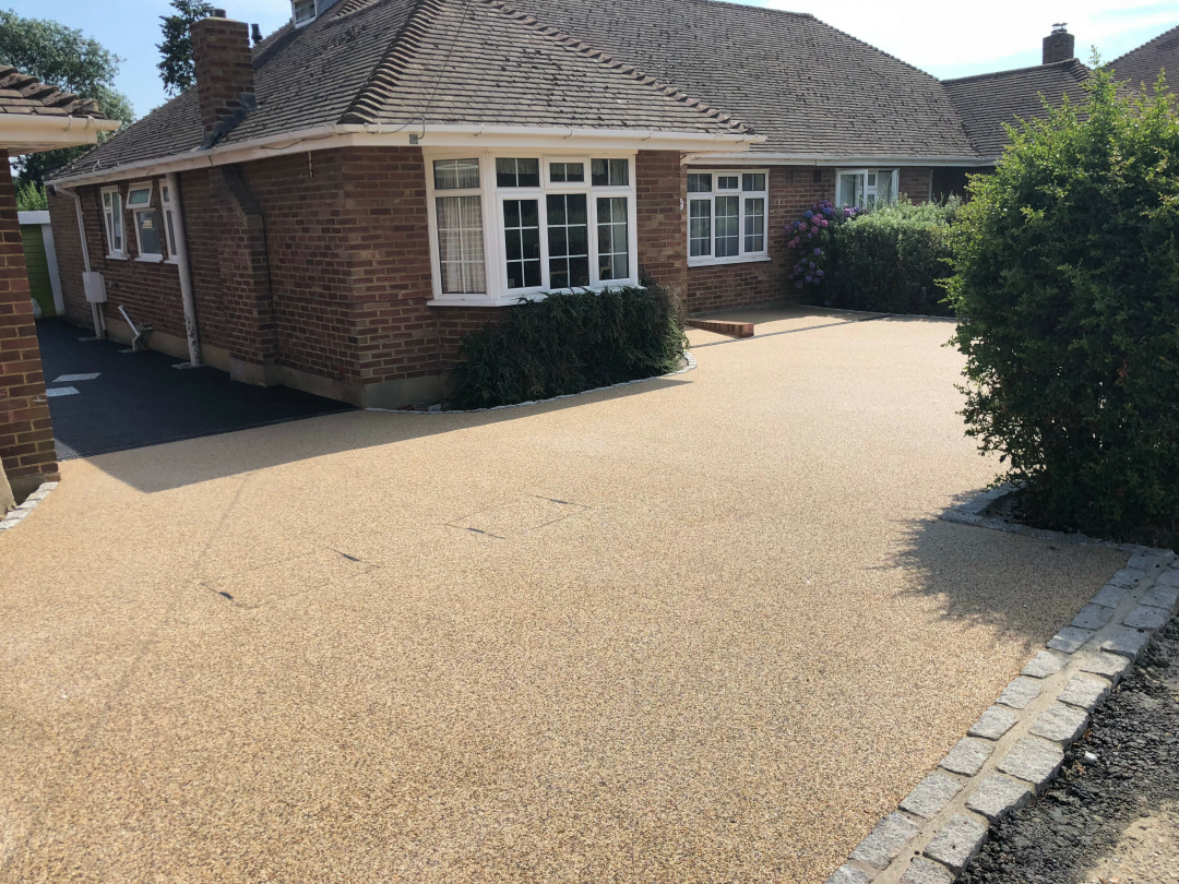 Resin bound gravel after