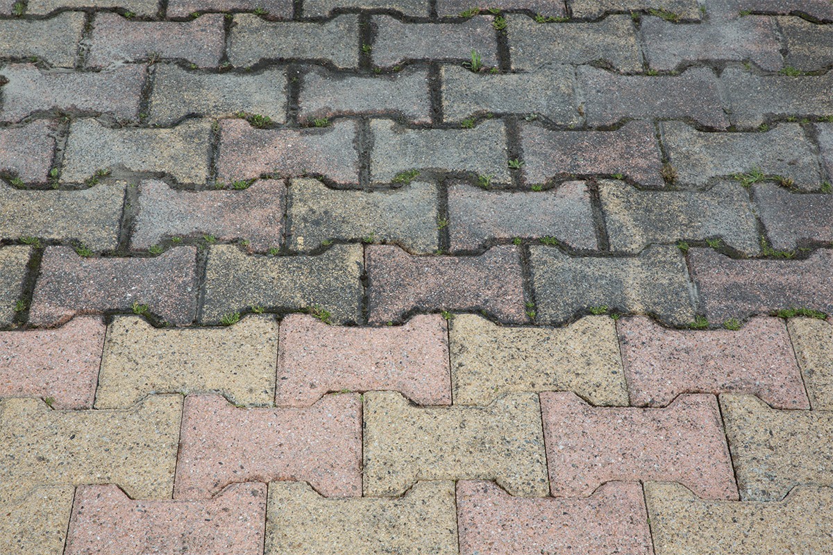 Moss On Block Paving Before And After Cleaning